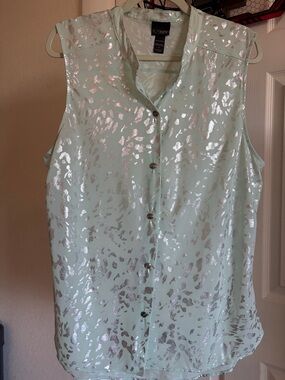 Daytrip - sheer sleeveless top XL